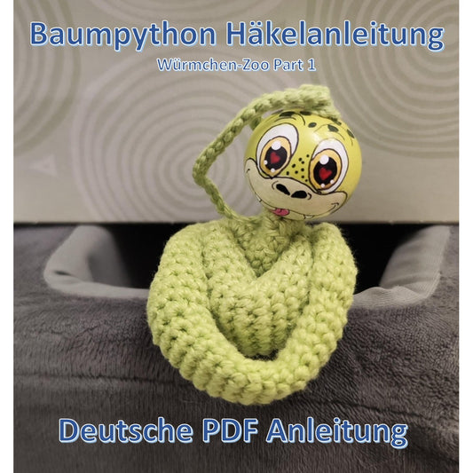 🧶 Häkelanleitung: Baumpython – geheimnisvoll, elegant & faszinierend
