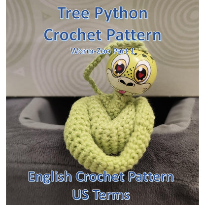 🧶 Häkelanleitung: Baumpython – geheimnisvoll, elegant & faszinierend