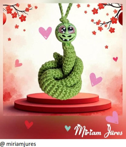 🧶 Häkelanleitung: Baumpython – geheimnisvoll, elegant & faszinierend