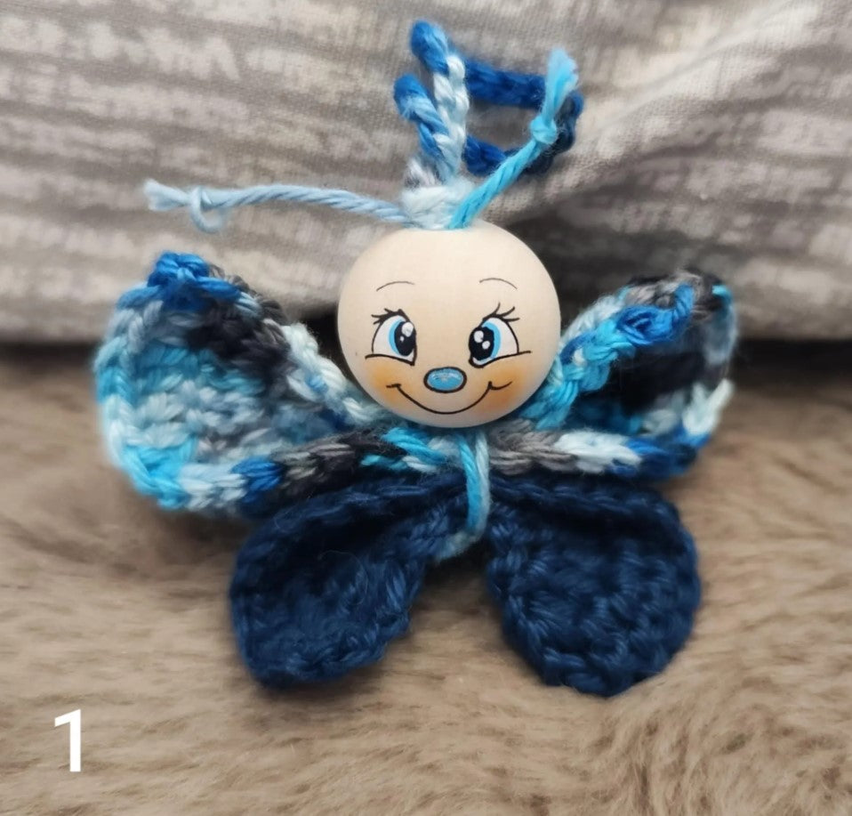 🦋 Flatterlinge – 5 Sorgenwürmchen mit Schmetterlingsflügeln