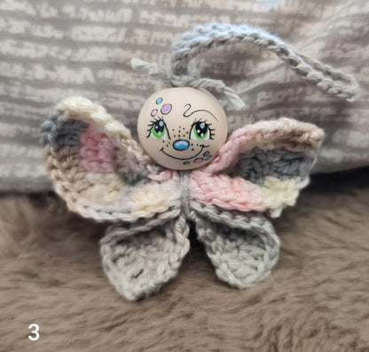 🦋 Flatterlinge – 5 Sorgenwürmchen mit Schmetterlingsflügeln