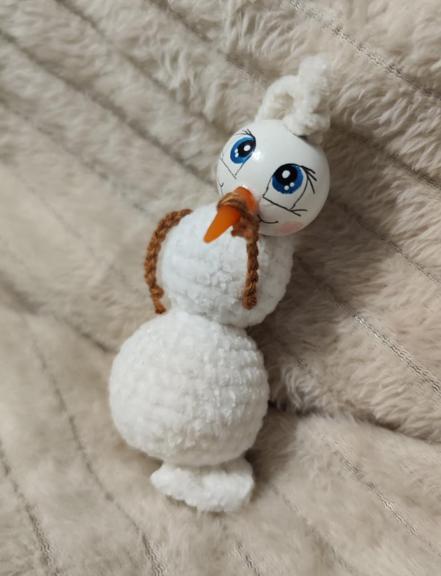 ❄️ Häkelanleitung „Schmelzender Schneemann“ ❄️