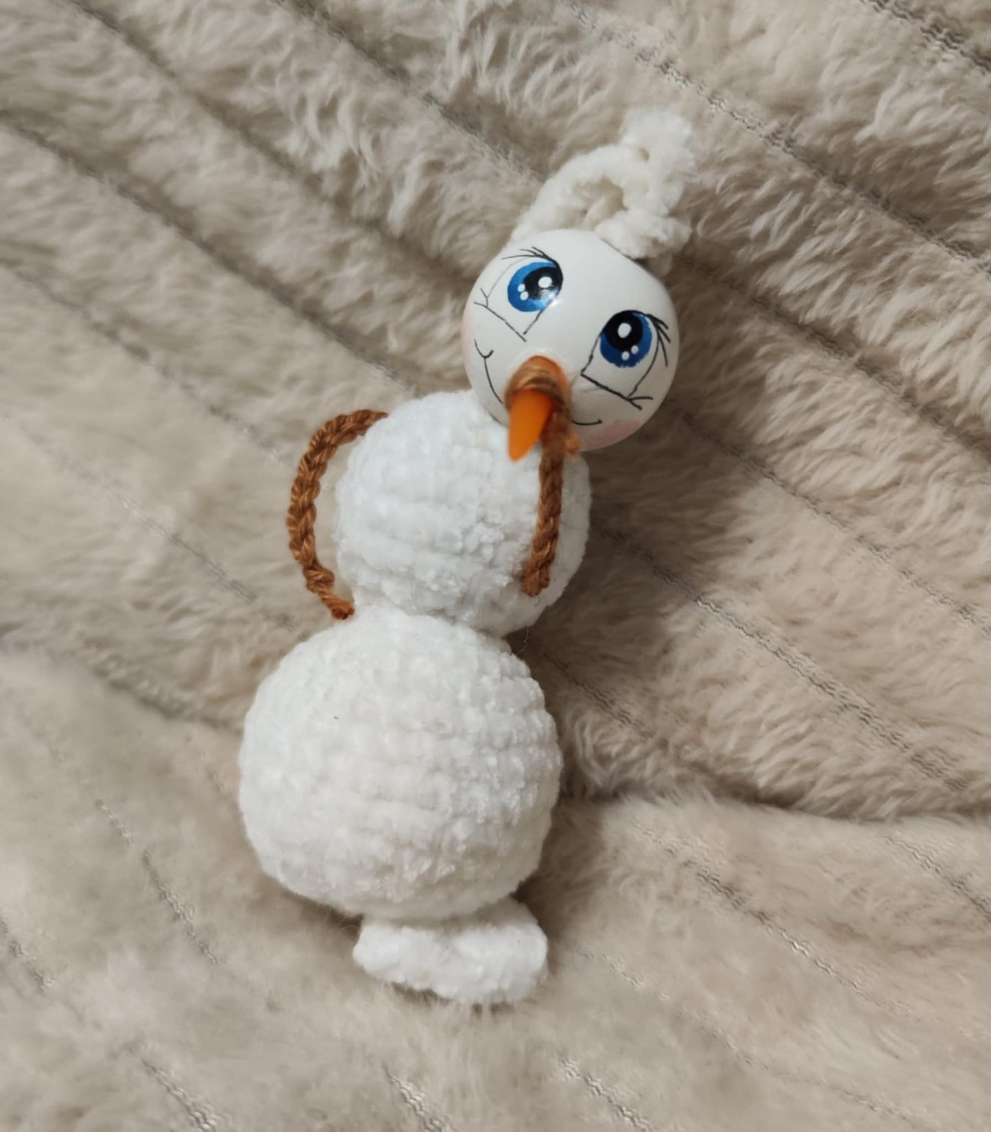 ❄️ Häkelanleitung „Schmelzender Schneemann“ ❄️