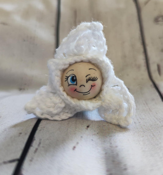 🌸 Kleines Frühlingszeichen – Das Schneeglöckerl-Würmchen (Mini)