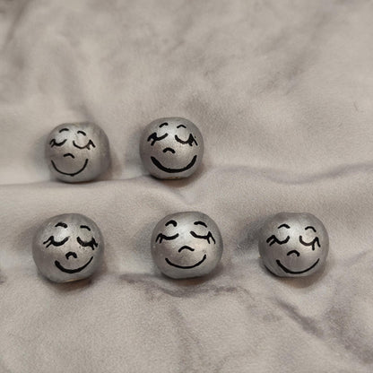 🩶 5er-Set Silberköpfchen – schlicht, edel & handbemalt