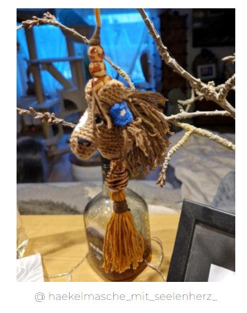 Häkelanleitung „Pferdeschlüsselanhänger" (PDF) 🐴