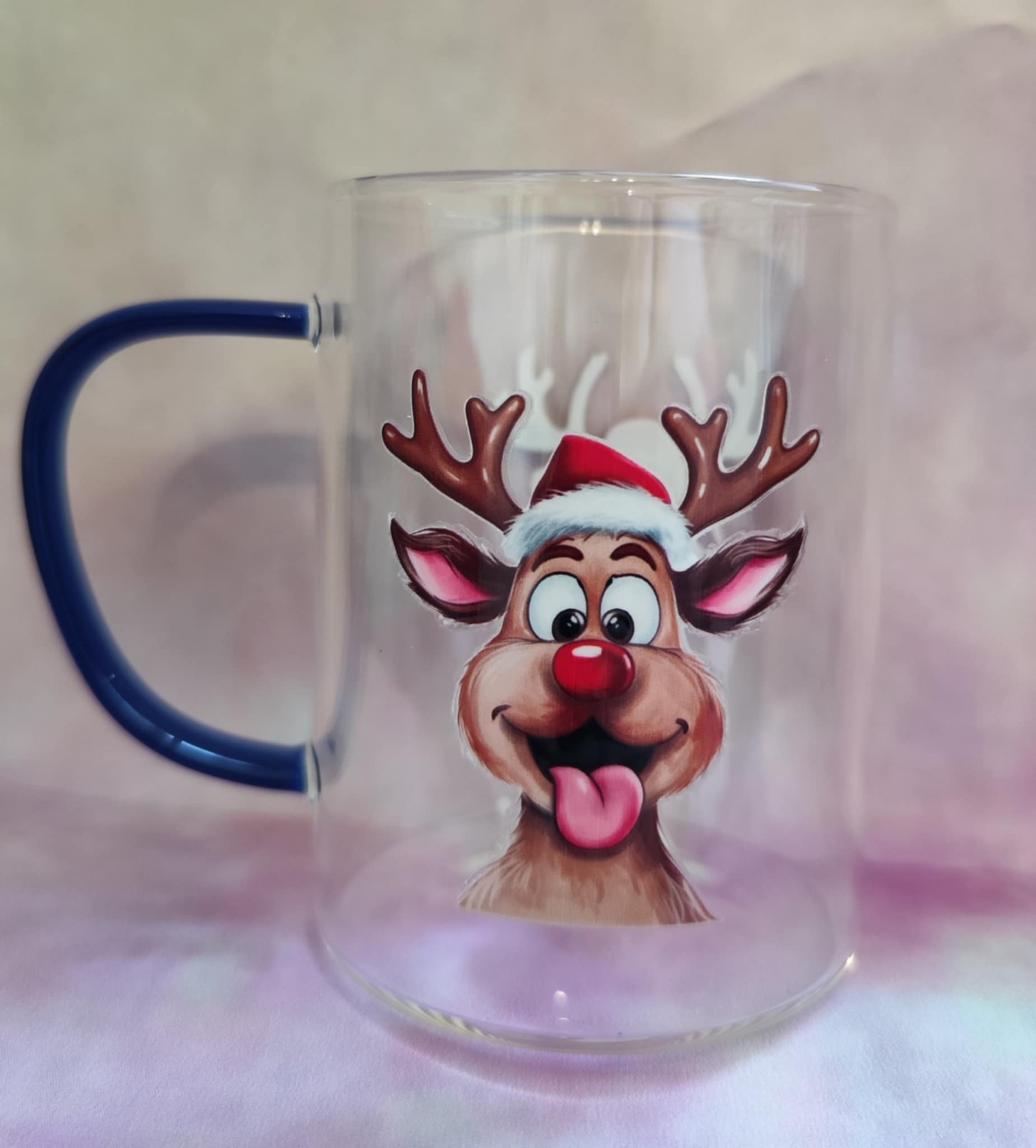 Reindeer mug in a double pack – two funny faces, one favorite mug!