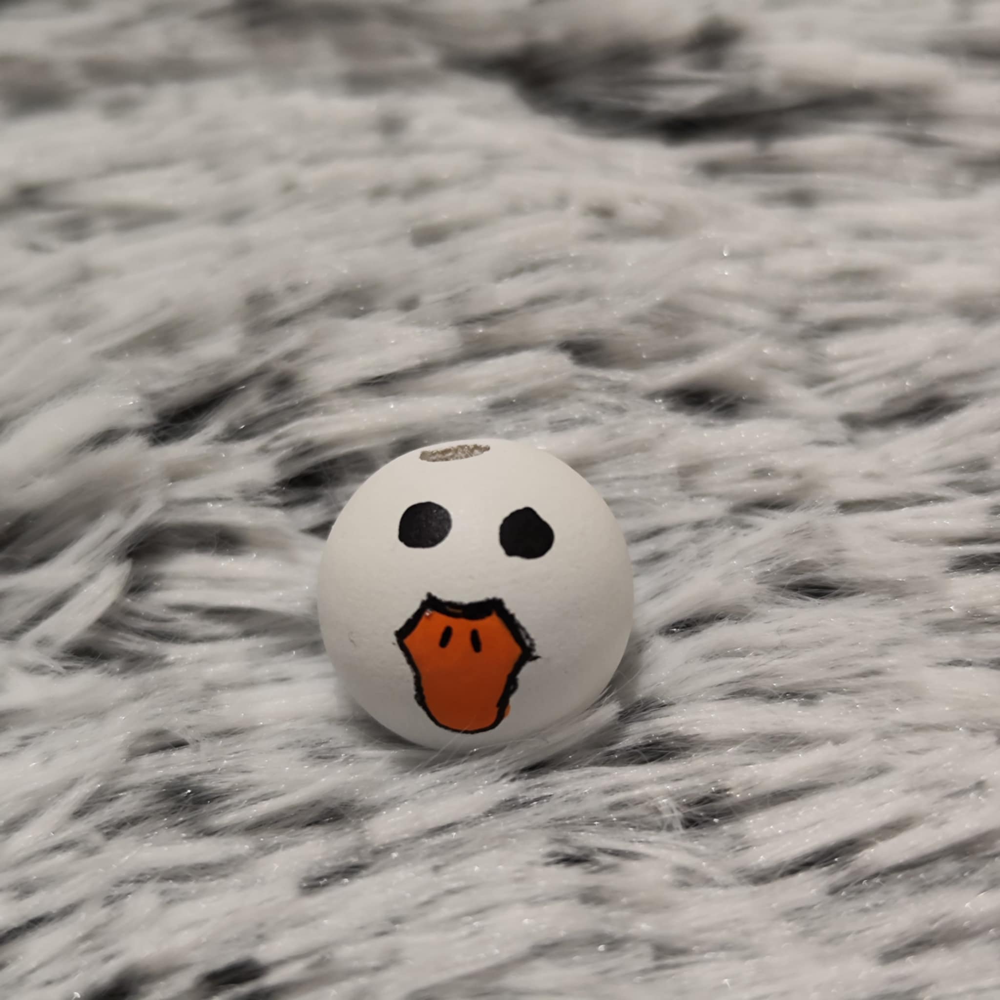 Vogelgang 1 – 4er-Set handbemalte Holzköpfchen: Pfau, Gans, Kardinal, Wellensittich, 2 cm