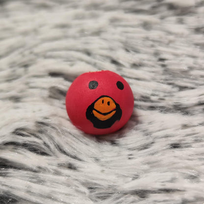 Vogelgang 1 – 4er-Set handbemalte Holzköpfchen: Pfau, Gans, Kardinal, Wellensittich, 2 cm