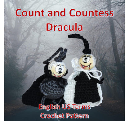 🦇 Häkelanleitung „Graf & Gräfin Dracula“ – bissig gut gehäkelt! (PDF) 🦇