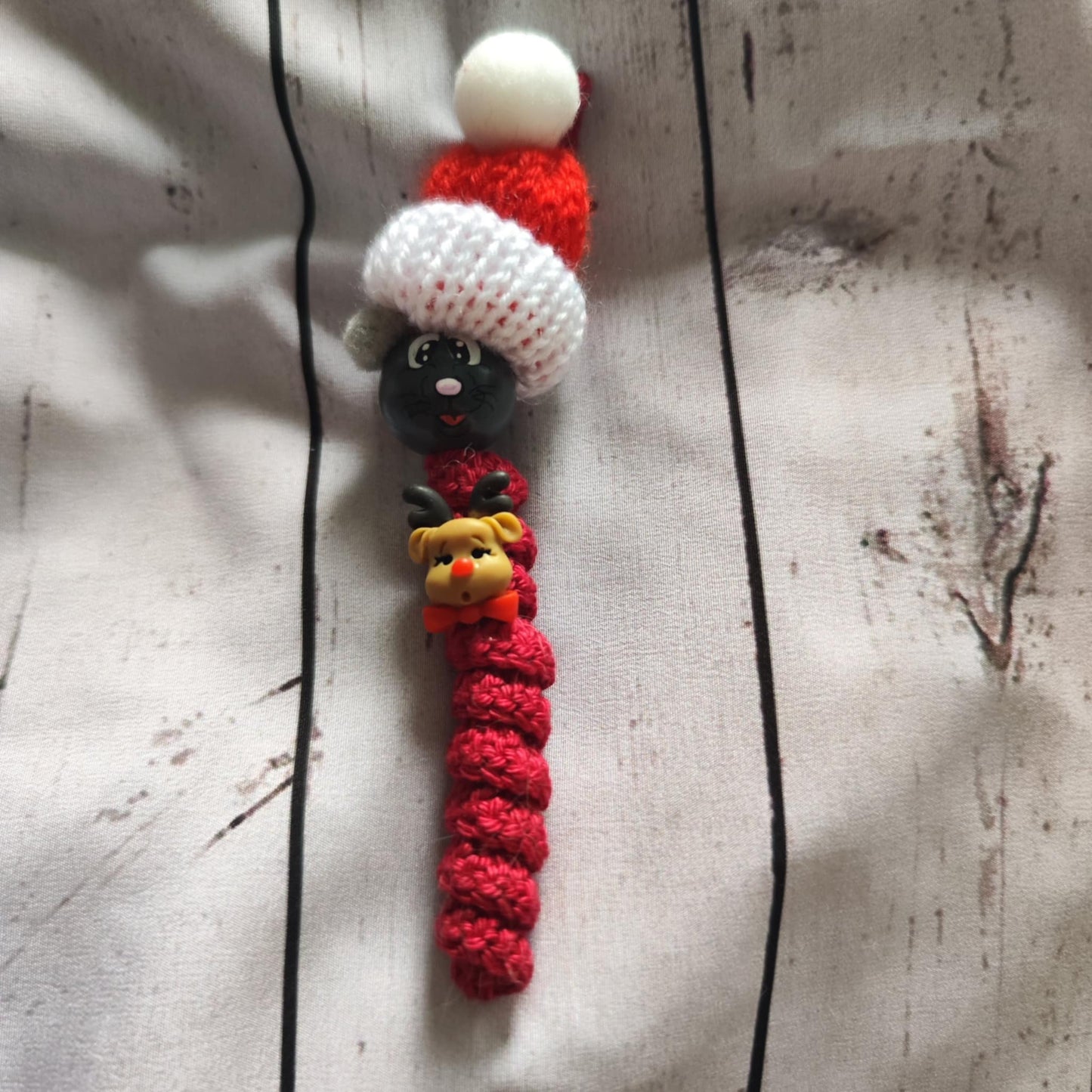 🐭🎄 Christmas mouse with hat – a little winter friend with heart