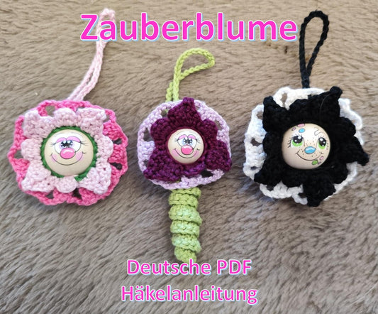 🌸 Zauberblume häkeln – Häkelanleitung für Anfänger (PDF) 🌸