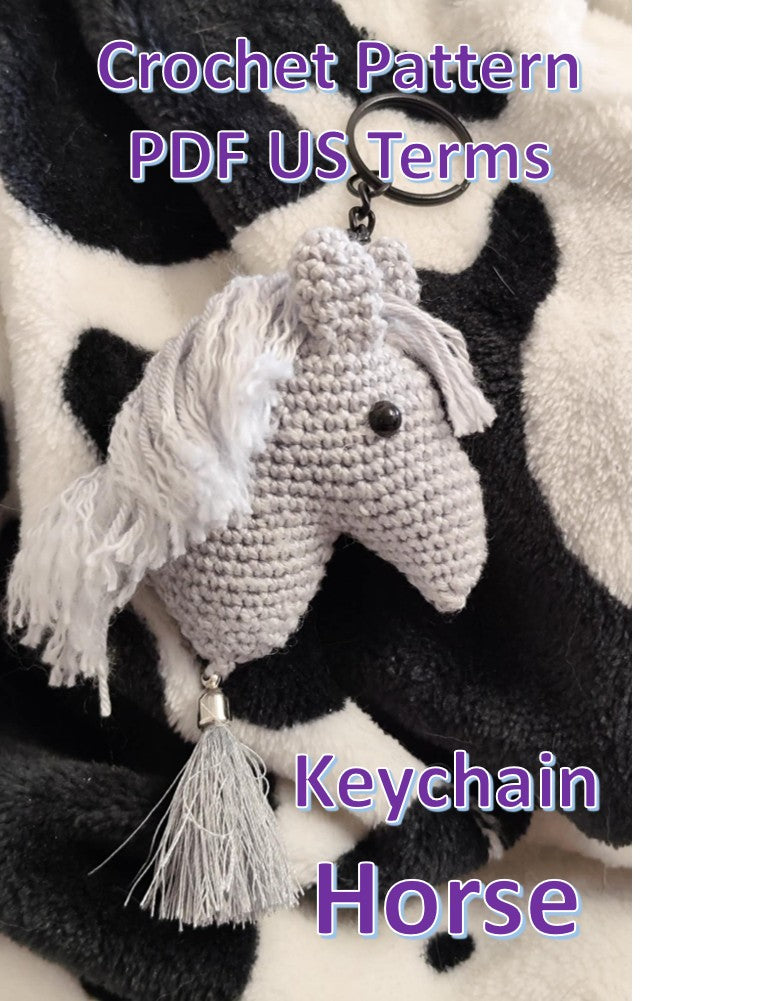 Häkelanleitung „Pferdeschlüsselanhänger" (PDF) 🐴