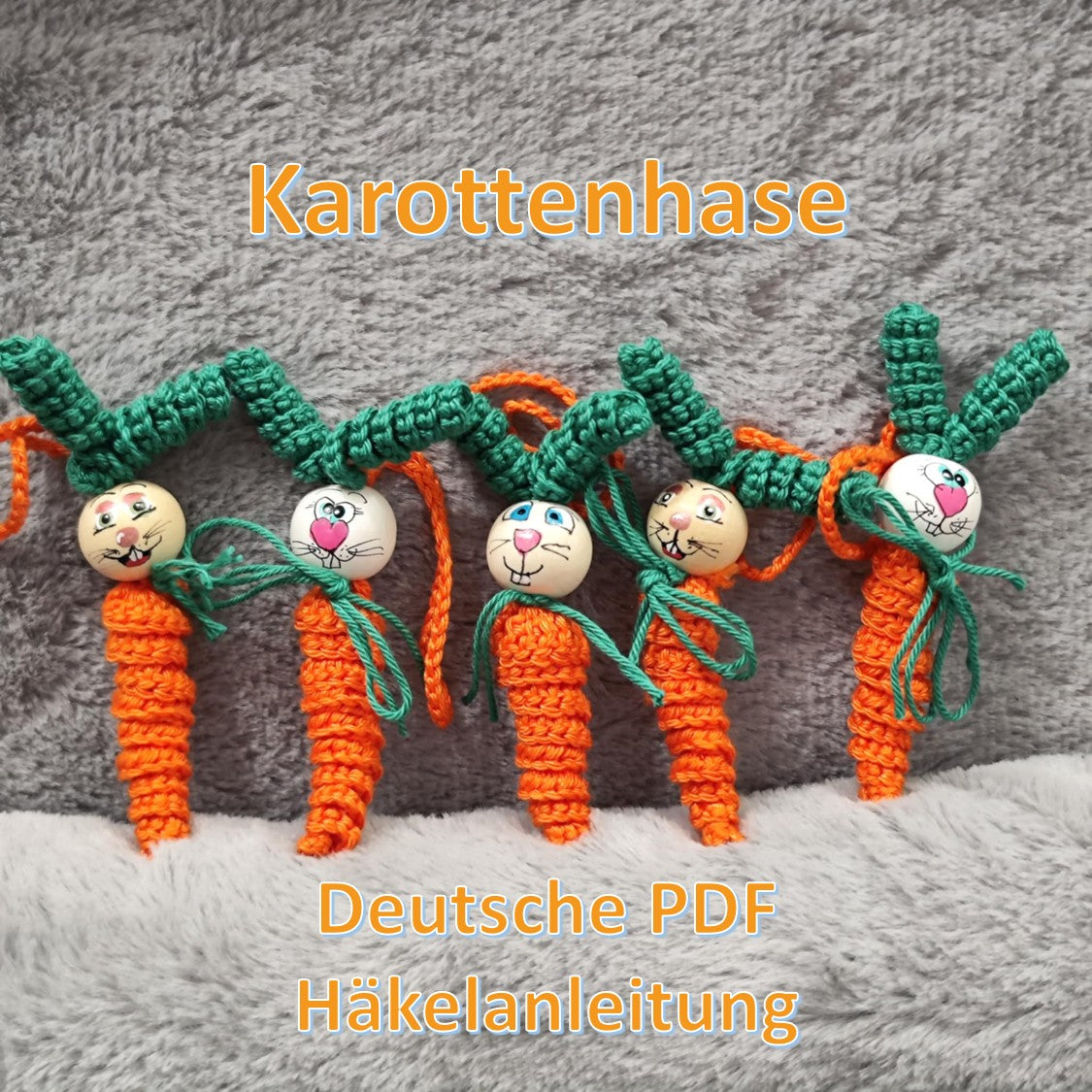 Häkelanleitung „Karottenhase"