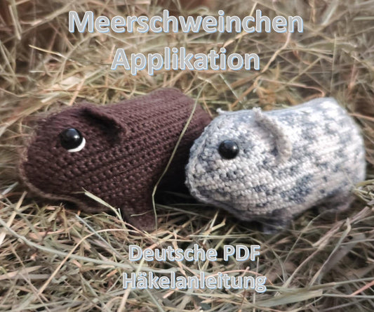 Meerschweinchen Häkel-Applikation