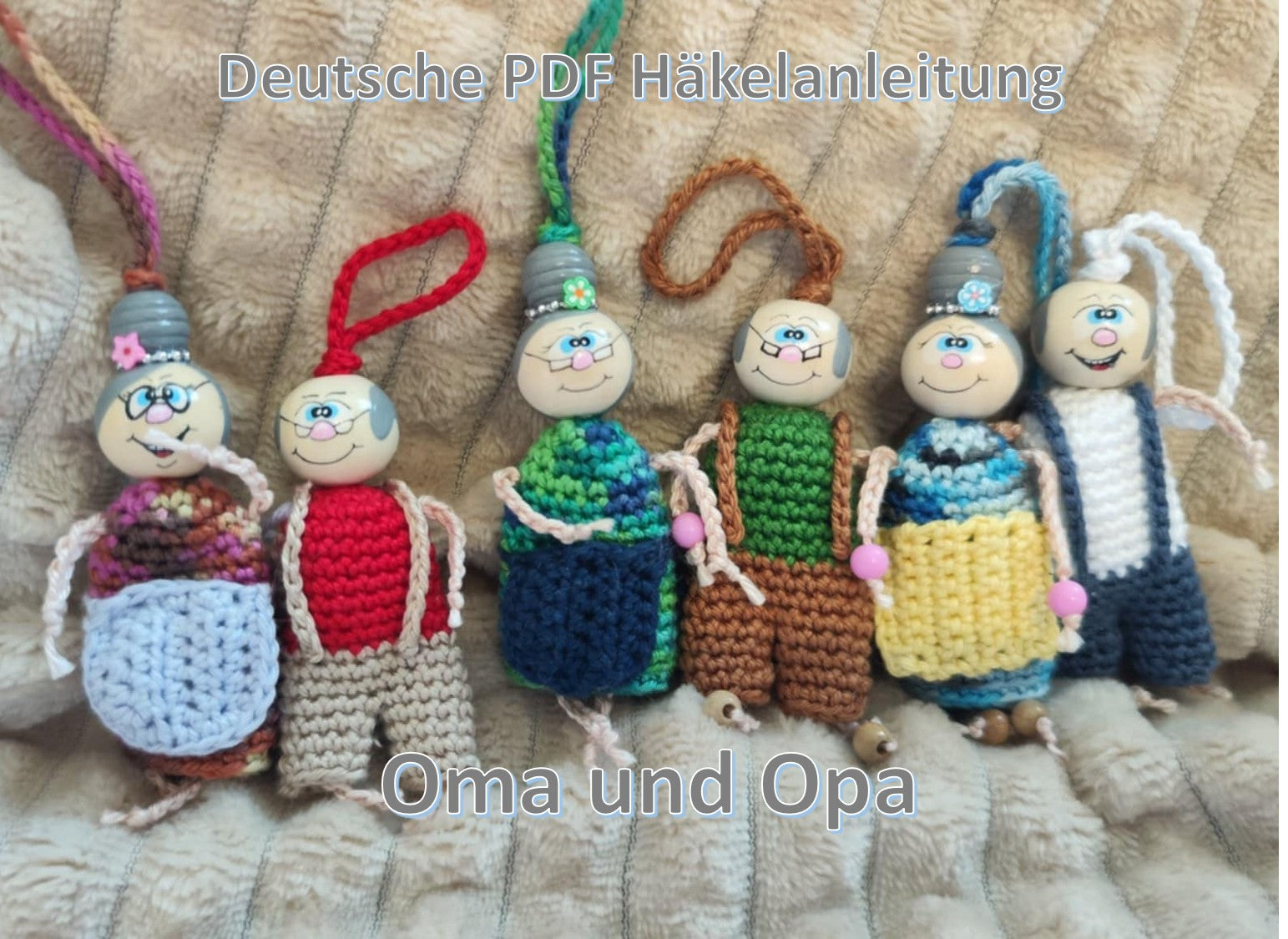 Crochet mini grandparents