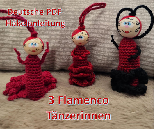 3 Flamenco-Tänzerinnen Sorgenwürmchen Varianten