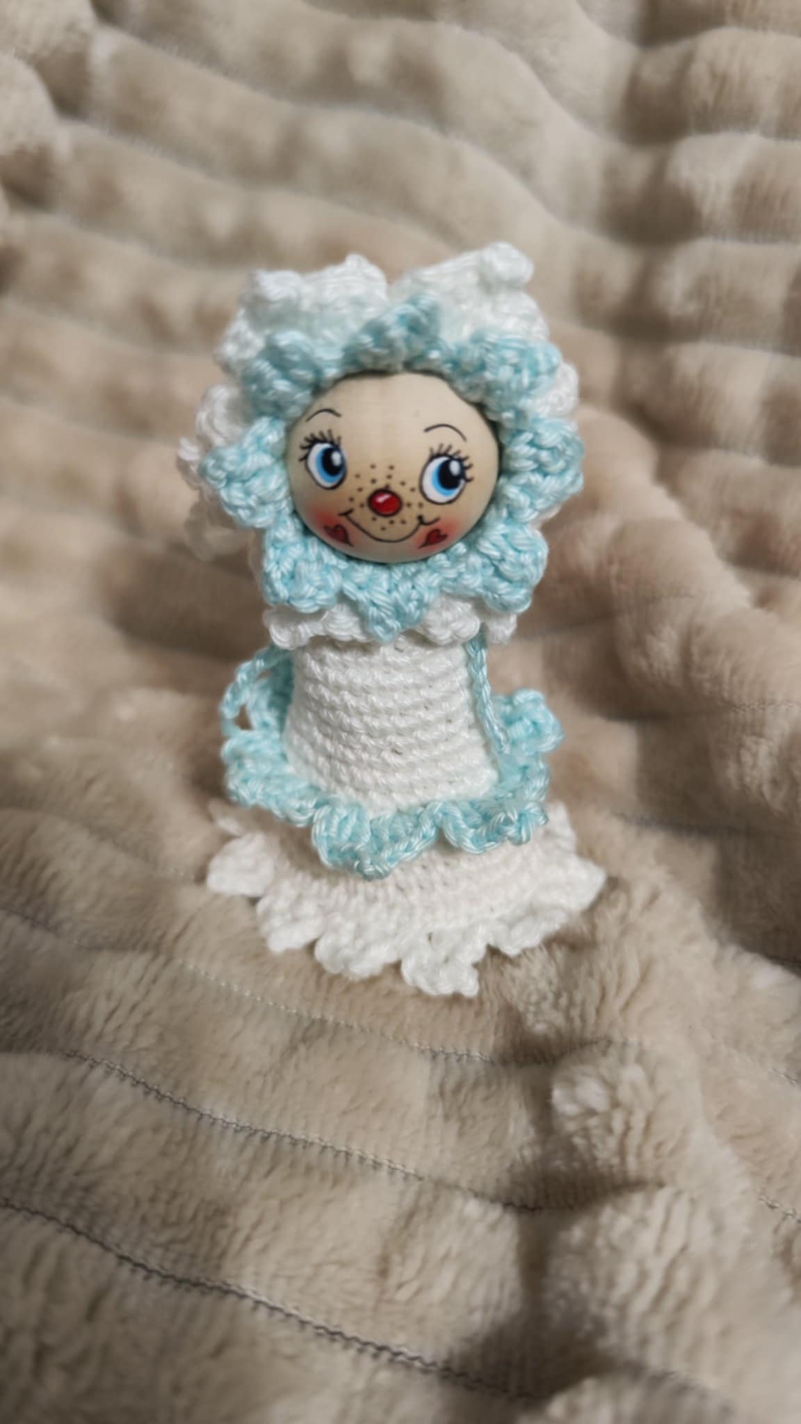 Ice Flower Crochet Pattern German Worry Worm