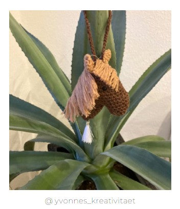 Häkelanleitung „Pferdeschlüsselanhänger" (PDF) 🐴