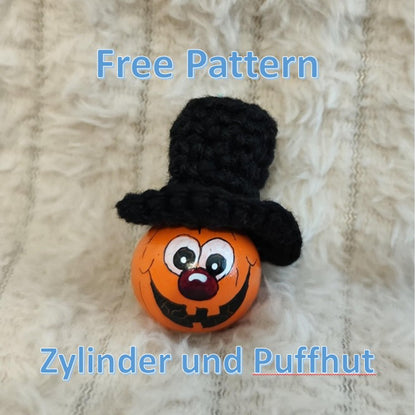 🎩 Free pattern: Top hat &amp; puff hat 🎩