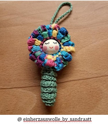 🌸 Crochet a tufted flower – Crochet pattern for advanced crocheters (PDF) 🌸