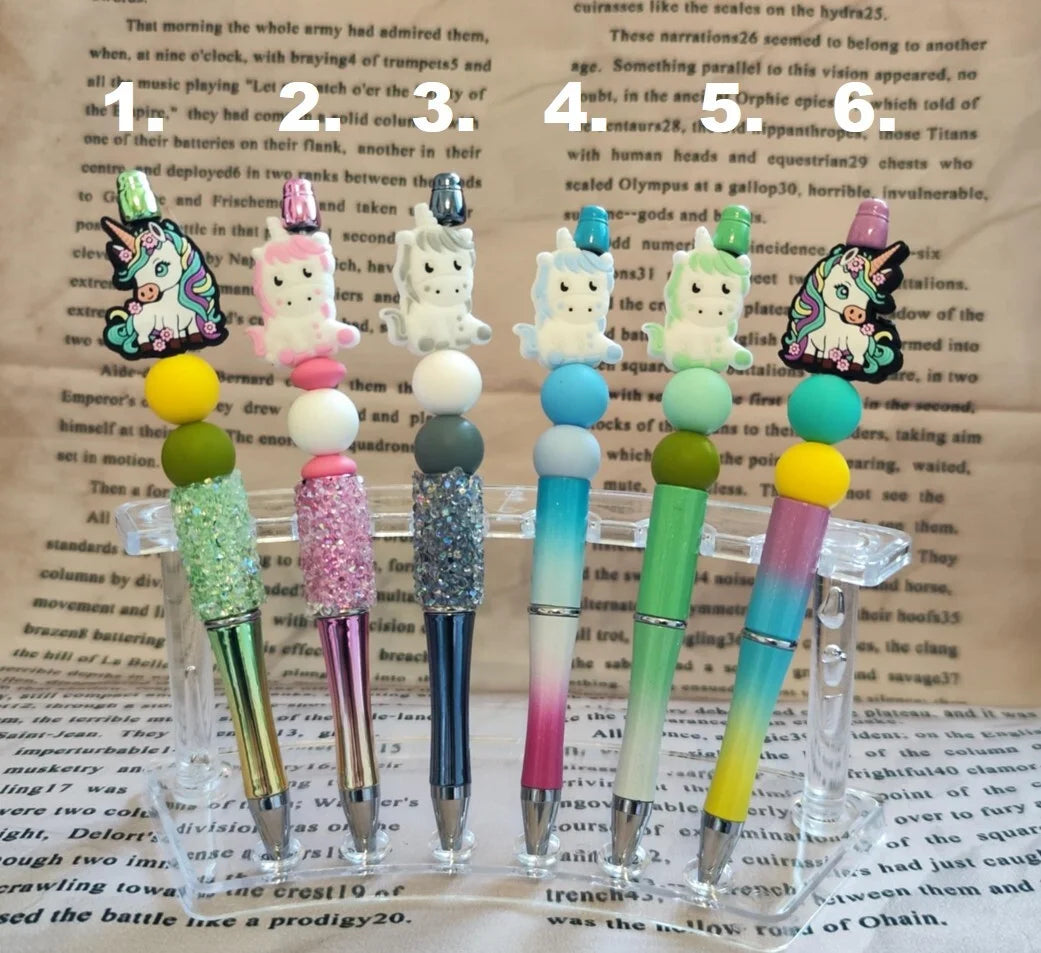 🖋️ Ballpoint pen “Unicorn Love” – with and without glitter — Version 1
