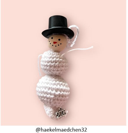 ❄️ Häkelanleitung „Schmelzender Schneemann“ ❄️