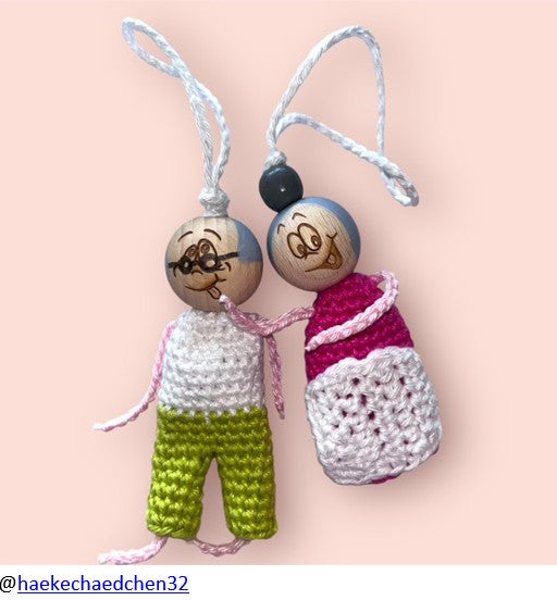 Crochet mini grandparents