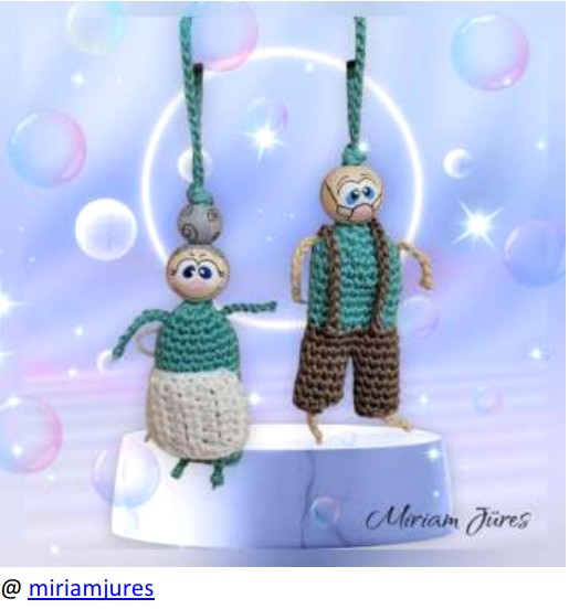 Crochet mini grandparents