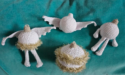 🎄 Häkelanleitung „Christbaumkugel 4in1“ – festliche Dekoideen zum Selberhäkeln (PDF) 🎄