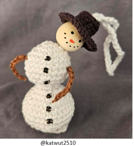 ❄️ Häkelanleitung „Schmelzender Schneemann“ ❄️