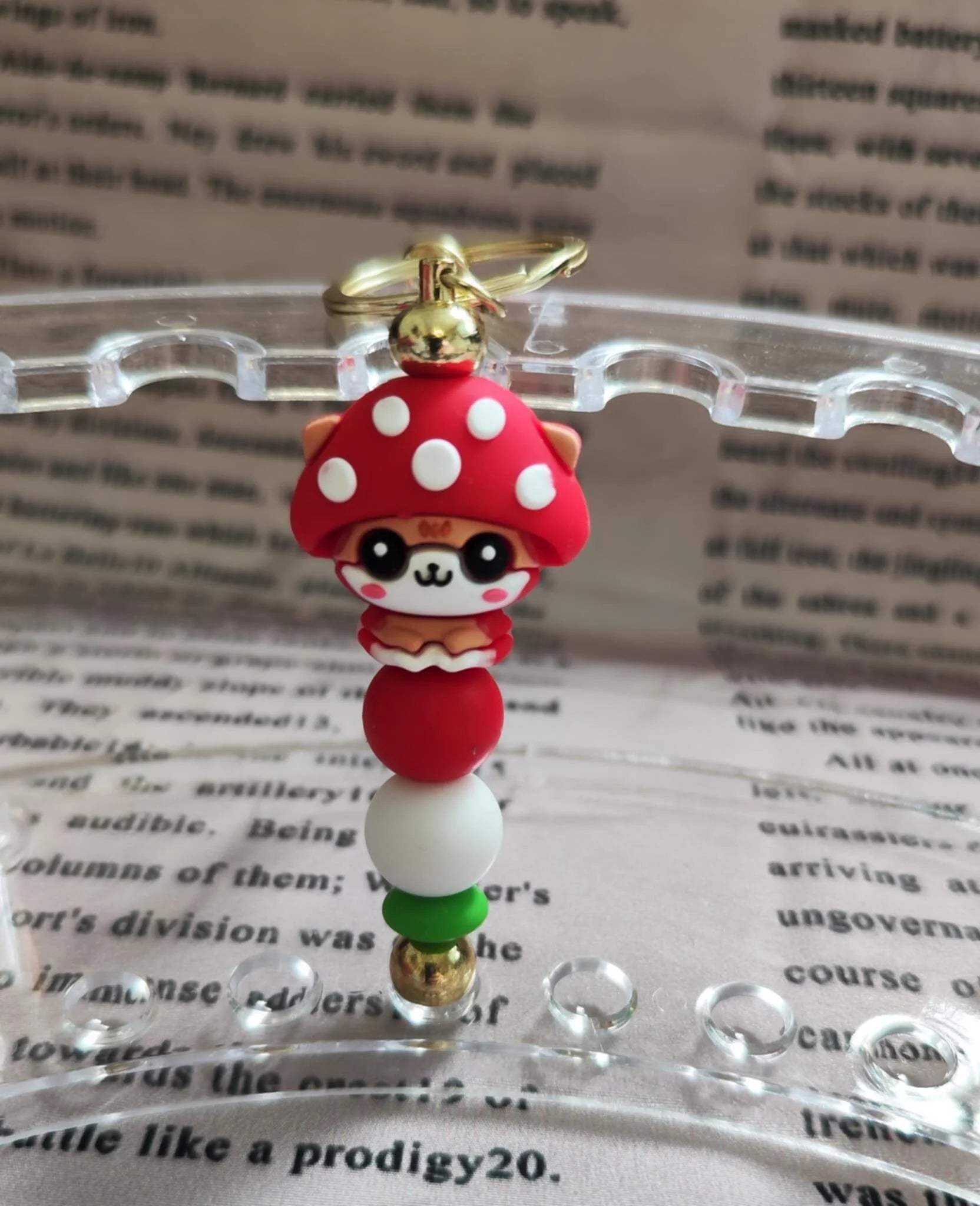 🍄🐱 Keychain “Mushroom Cat” – always carry your luck with you