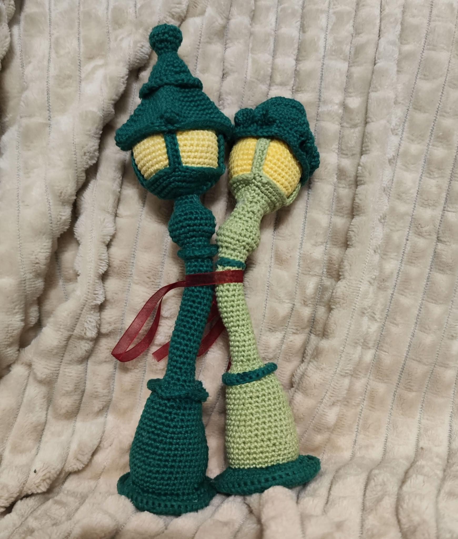 Liebende Lampen gehäkeltes Liebespaar Dekoration