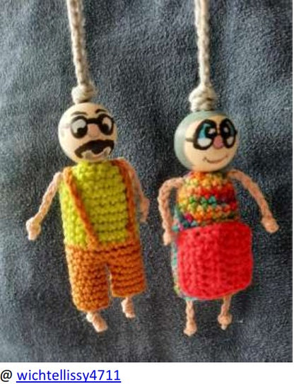 Crochet mini grandparents