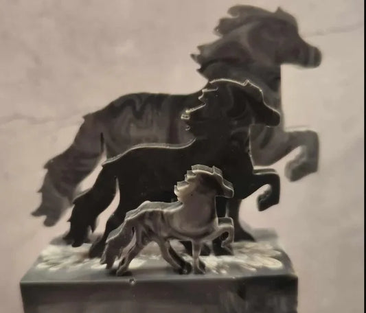 „Marmor Black Fine“ Kompakt Tölter