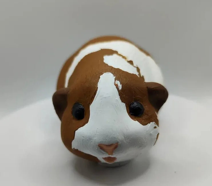 🐹 Dein Meerschweinchen als handbemalte Miniatur-Figur — Epoxidharz / Fehlerchen