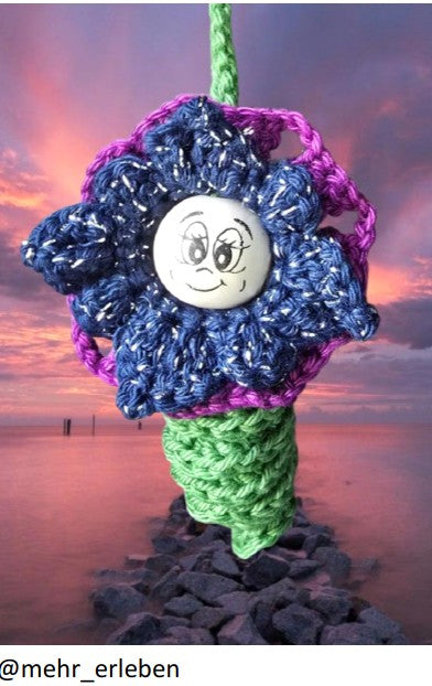 🌸 Crochet a magic flower – crochet pattern for beginners (PDF) 🌸