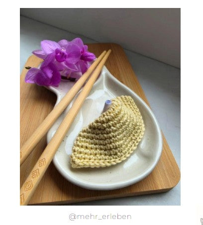 Häkelanleitung „Glückskeks" (PDF german and english) 🥠