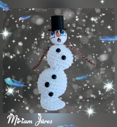 ❄️ Häkelanleitung „Schmelzender Schneemann“ ❄️