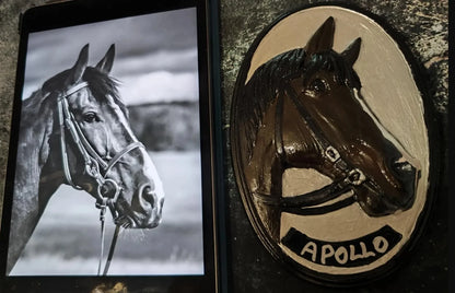 Gruppe B: Ein Kunstwerk für dein Pferd – in Gips oder Harz verewigt — 1 / Raysin bemalt