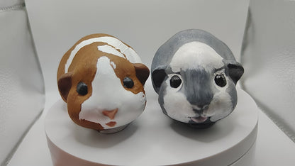 🐹 Dein Meerschweinchen als handbemalte Miniatur-Figur — Epoxidharz / Fehlerchen