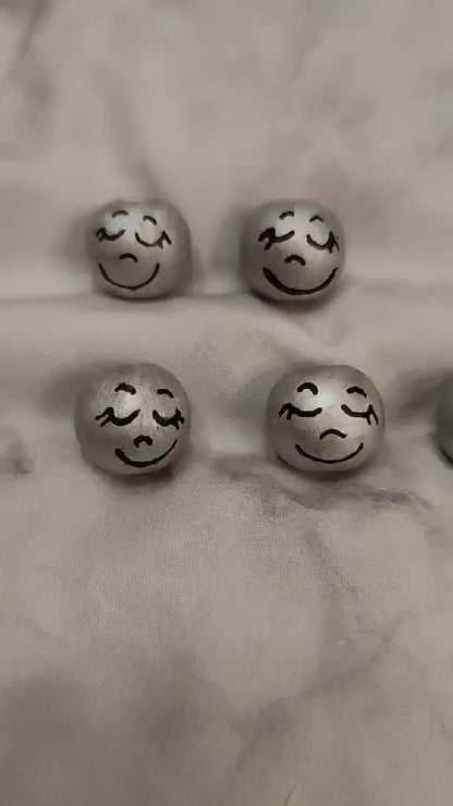 🩶 5er-Set Silberköpfchen – schlicht, edel & handbemalt