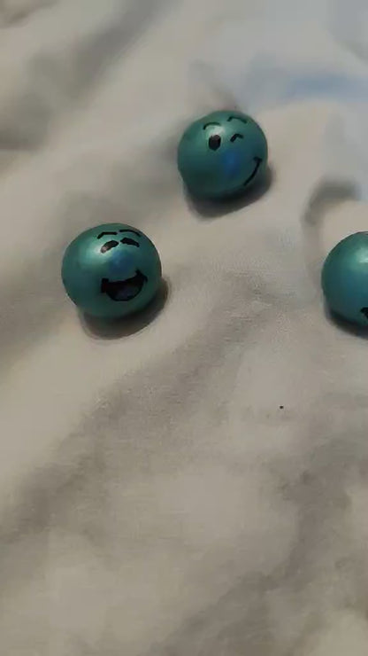 ❄️ 5er-Set „Metallic Frostis“ – winterlich, glänzend & handbemalt