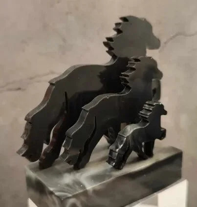 "Marble Black" - Tölter small and compact