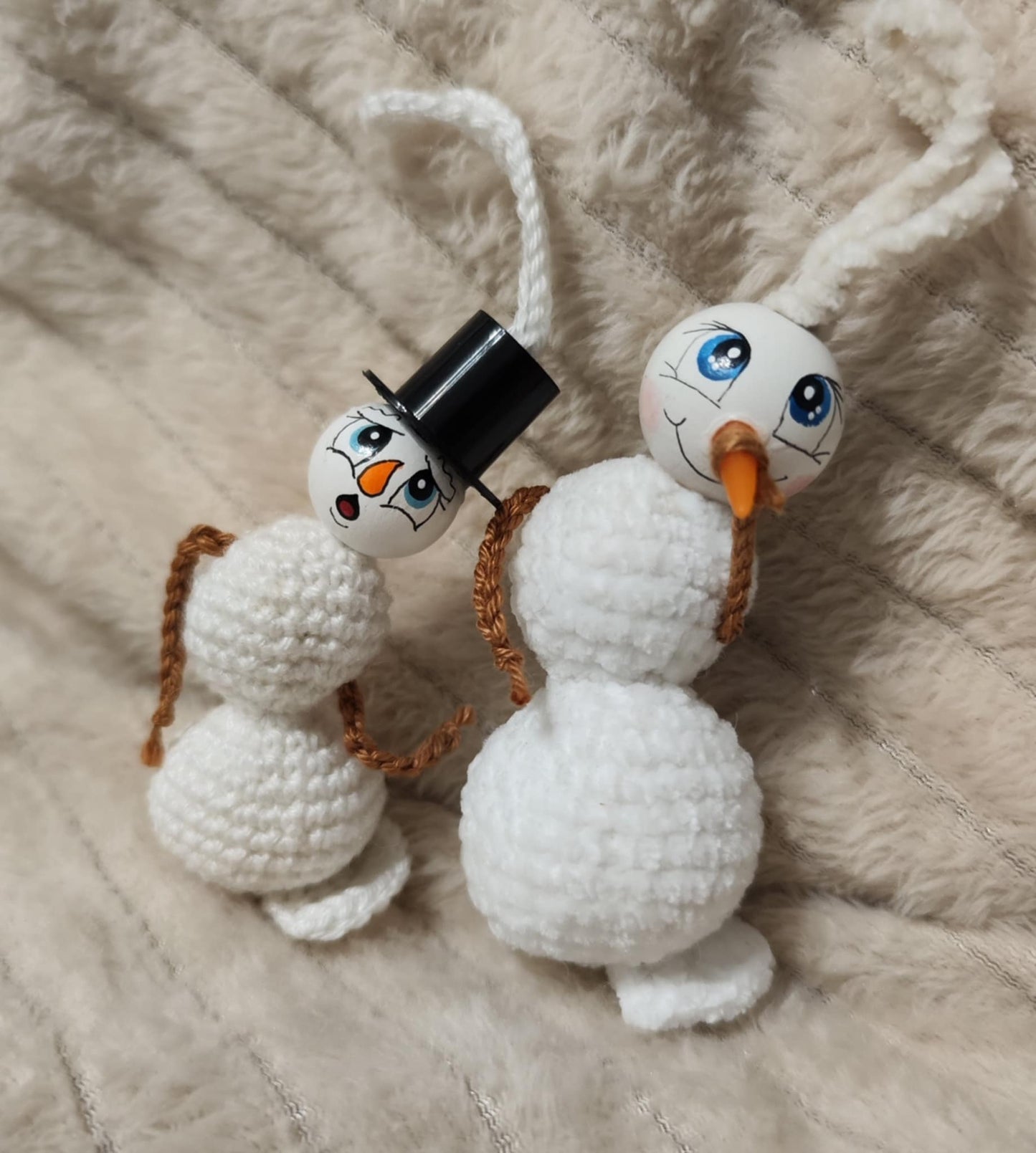❄️ Häkelanleitung „Schmelzender Schneemann“ ❄️