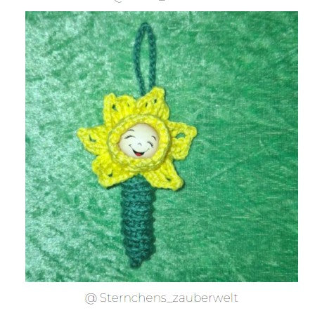 Häkelanleitung „Märzenbecher" – Anhänger mit 2 cm Holzperle (PDF) 🌼