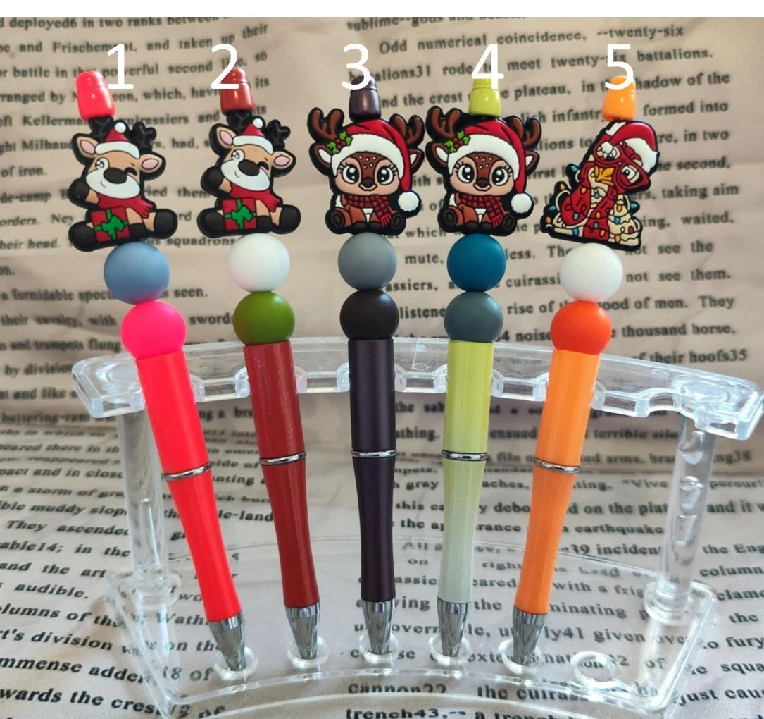 🐻🎅 Christmas to write on – Animal pens “Variant B” (childishly cute) — Pen 1