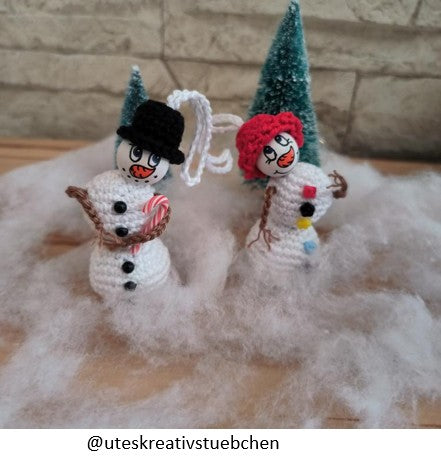 ❄️ Häkelanleitung „Schmelzender Schneemann“ ❄️